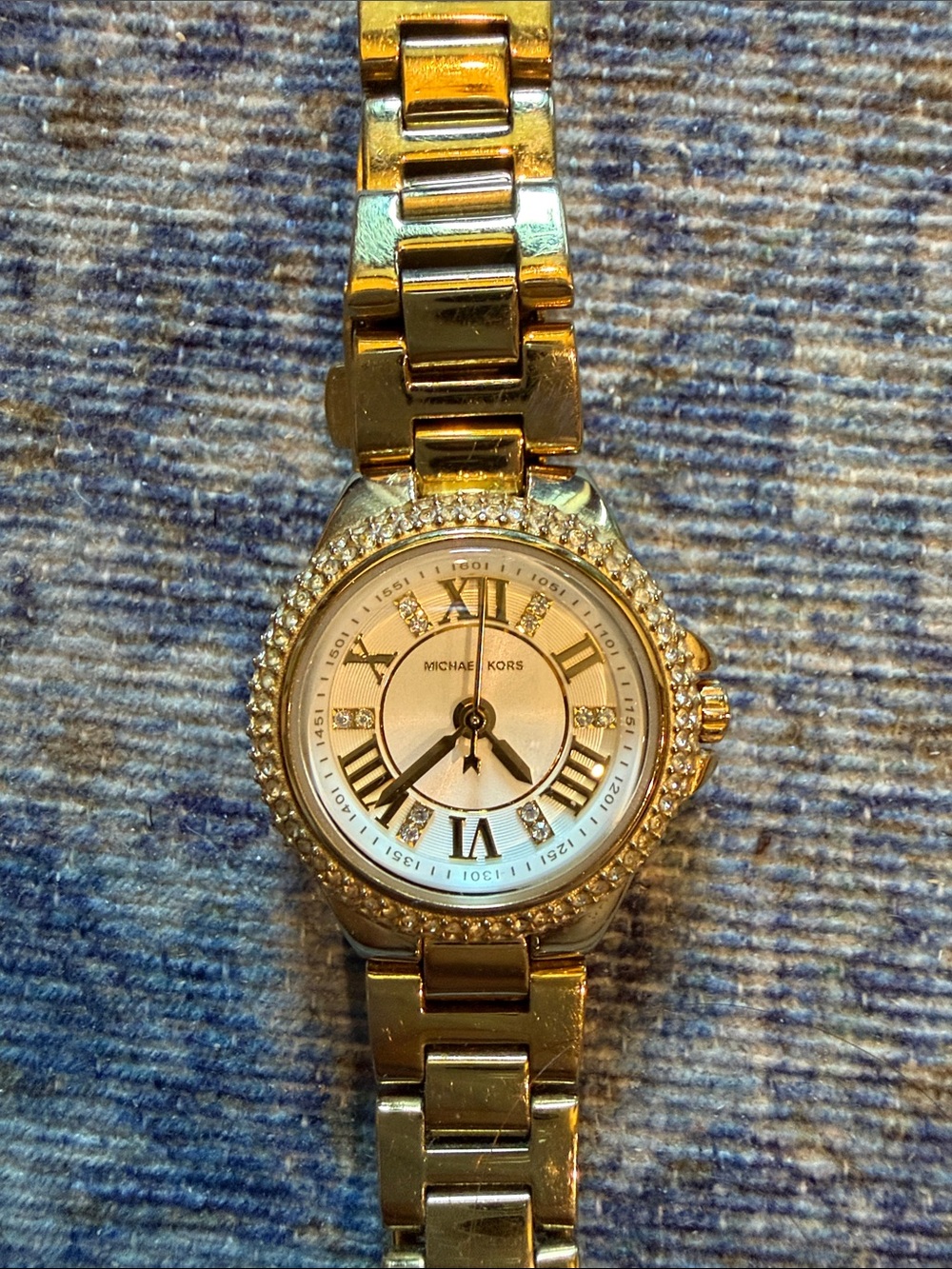 Michael Kors Gold Crystal-Embellished Women's Bracelet Watch